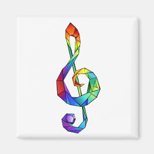 Rainbow Musical Key Magnet