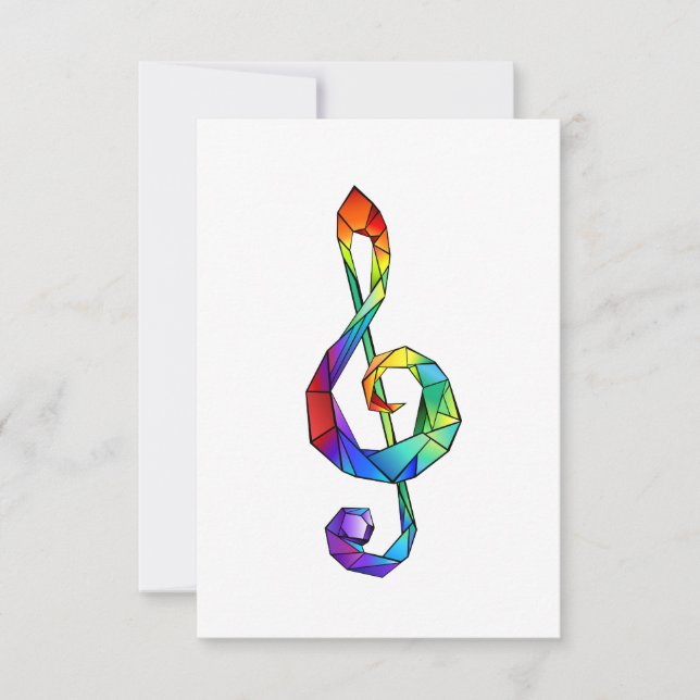 Rainbow Musical Key Treble (Vorderseite)