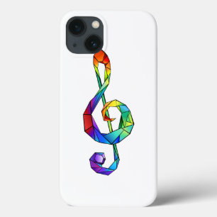 Rainbow Musical Key Treble Case-Mate iPhone Hülle