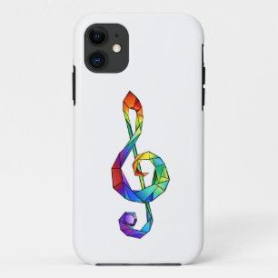 Rainbow Musical Key Treble Case-Mate iPhone Hülle