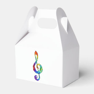 Rainbow Musical Key Treble Geschenkschachtel