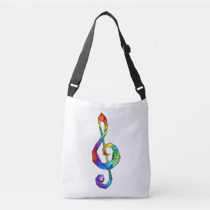 Rainbow Musical Key Treble Tragetaschen Mit Langen Trägern