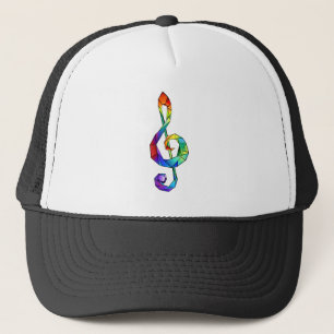 Rainbow Musical Key Truckerkappe