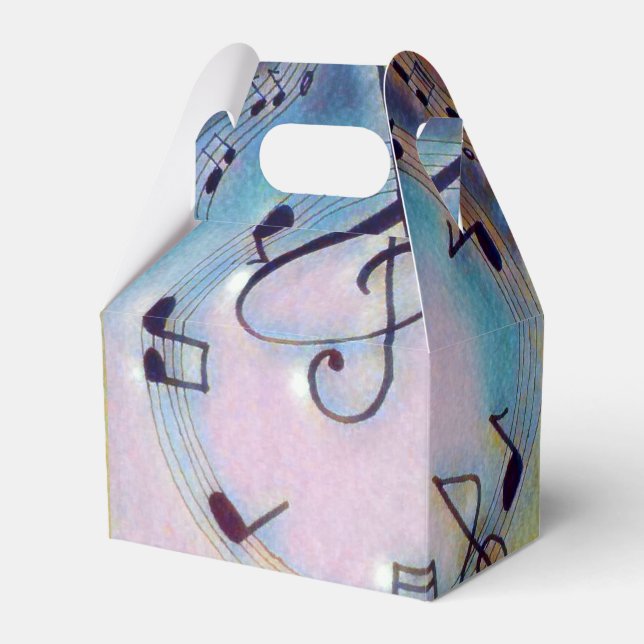 Rainbow-Musiknote Geschenkschachtel (Vorderseite)