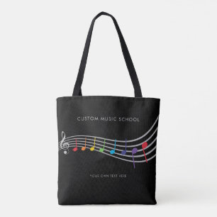 Rainbow-Musiknoten der Custom Music School