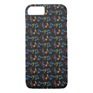 Rainbow Musiknotens iPhone Case