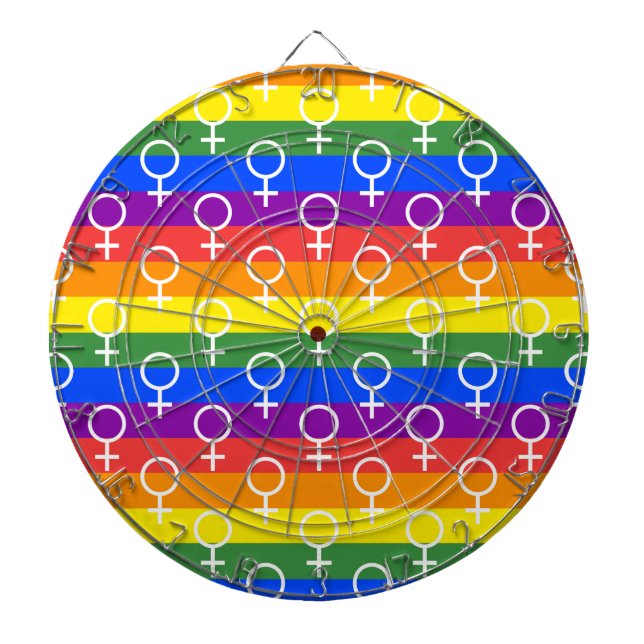 Rainbow-Muster Dartscheibe (vorne)