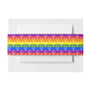 Rainbow-Muster Einladungsbanderole