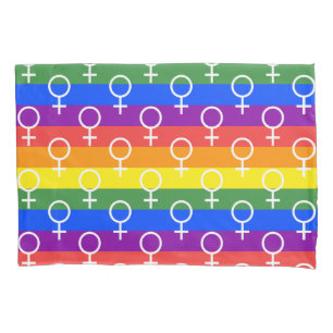 Rainbow-Muster Kissenbezug