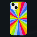 Rainbow-Muster, mehrfarbig Case-Mate iPhone Hülle<br><div class="desc">Fett und hell entworfene Hülle in fetten Regenbogenfarben. Farbenfroh und hell machen das Auffinden Ihres Gerätes einfach. Entworfen von www.mylittleeden.com</div>