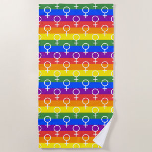 Rainbow-Muster Strandtuch