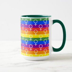 Rainbow-Muster Tasse