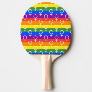 Rainbow-Muster Tischtennis Schläger