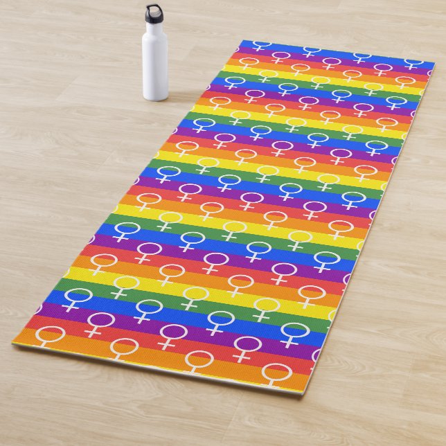 Rainbow-Muster Yogamatte (Beispiel)