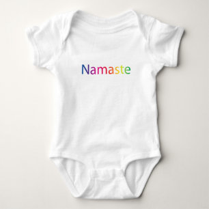 Rainbow Namaste Bio-Bodyanzug Baby Strampler