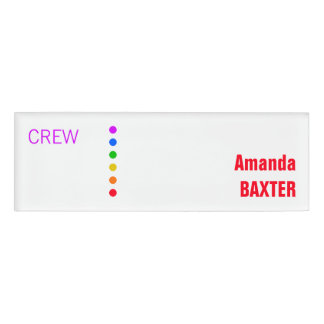 Rainbow Name Tag Namenschild