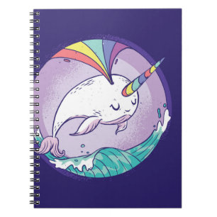Rainbow Narwhal Notizblock