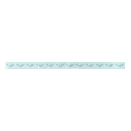 Rainbow Narwhal Ribbon Satinband