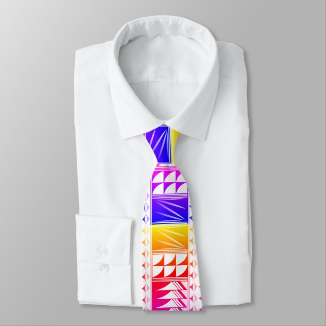 Rainbow Native Feather Segen Krawatte (Gebunden)