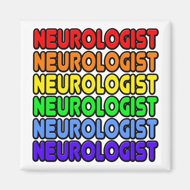 Rainbow Neurologist Magnet (Vorne)