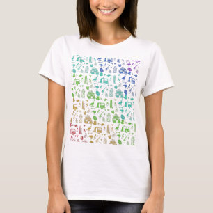 Rainbow New Zealand Pattern T-Shirt