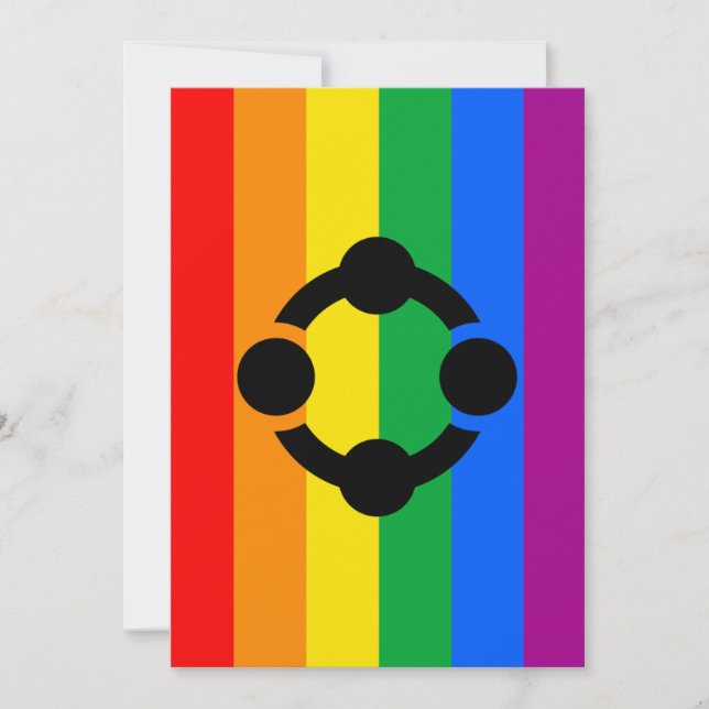 Rainbow Niche Pride Flag Feiertagskarte (Vorderseite)