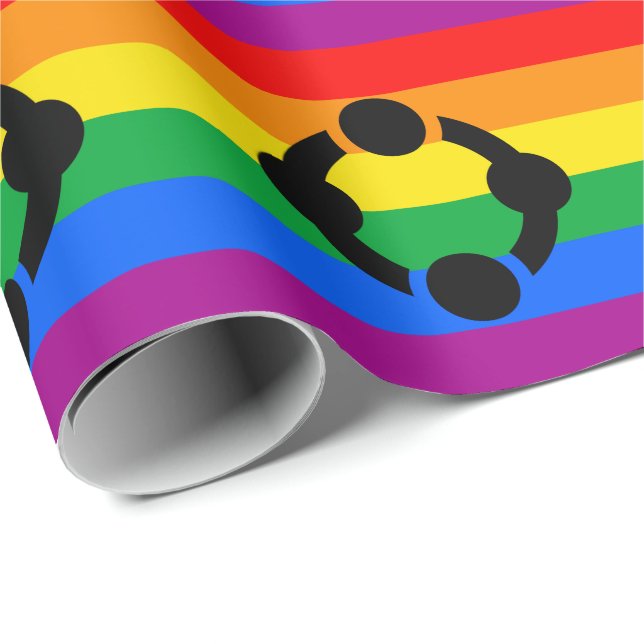 Rainbow Niche Pride Flag Geschenkpapier (Rolleneckpunkt)