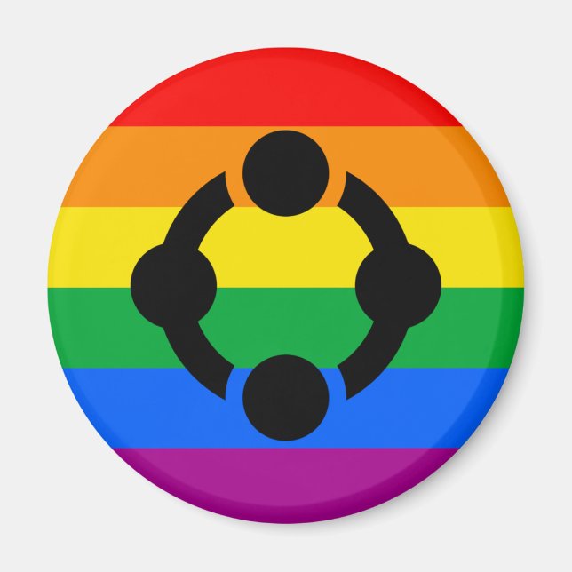 Rainbow Niche Pride Flag Magnet (Vorne)