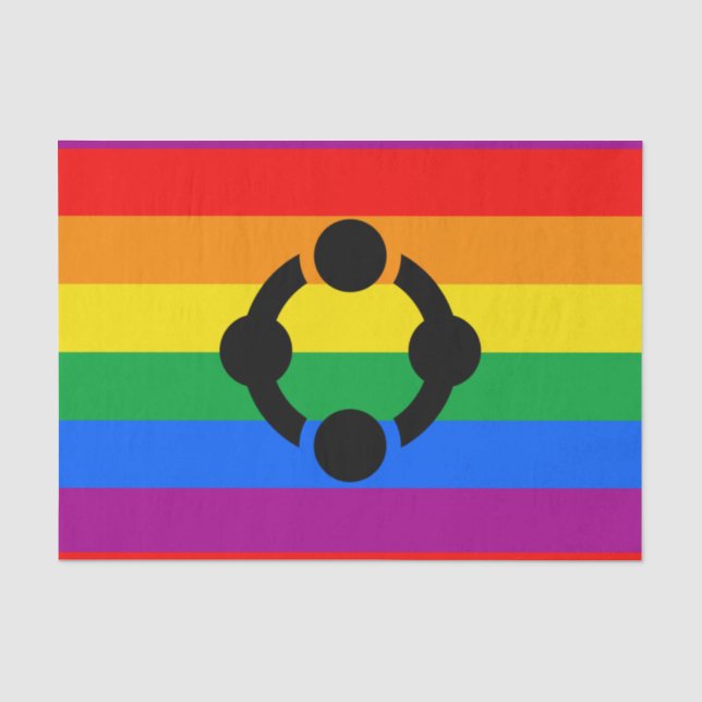Rainbow Niche Pride Flag Seidenpapier (Vorderseite)