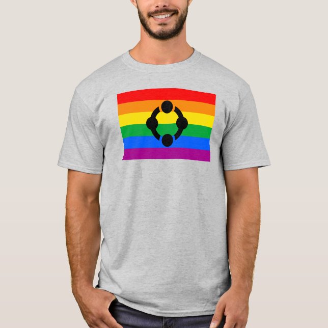 Rainbow Niche Pride Flag T-Shirt (Vorderseite)