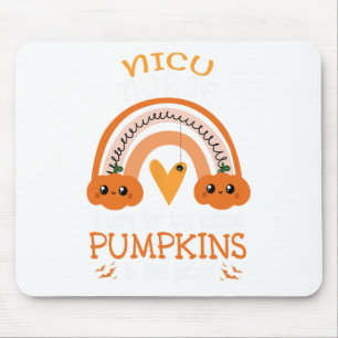 Rainbow Nicu Nurse Niedliche Pumpkins in Patch Ha Mousepad