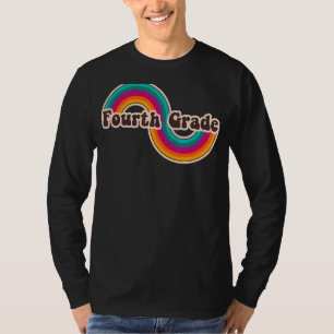 Rainbow Niedlich 4. Grades nach hinten T-Shirt