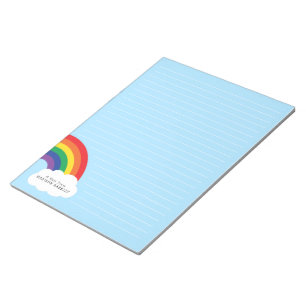 Rainbow Niedlich Kids Personal Stationär Notepad Notizblock
