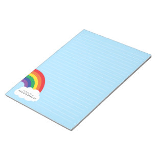 Rainbow Niedlich Kids Personal Stationpad Notepad Notizblock