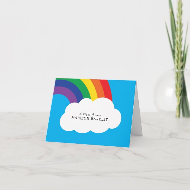 Rainbow Niedlich Kids Stationäre Karten (Vorderseite)
