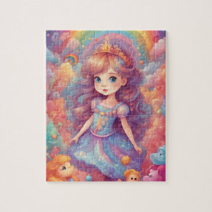 Rainbow niedliche kleine Prinzessin Puzzle