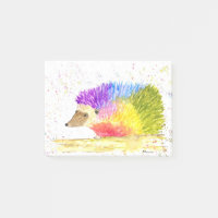 Rainbow niedlicher Igel Wasserfarbe