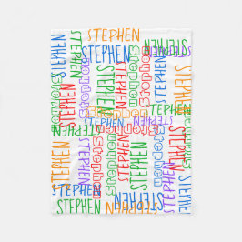 Rainbow Niedlicher Personalisierter Individuelle N Fleecedecke