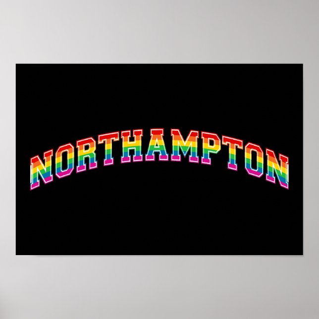Rainbow Northampton Poster (Vorne)