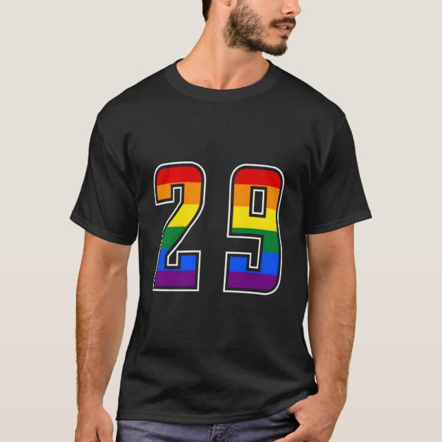 Rainbow Number 29 Team Junior Numbered Uniform T-Shirt (Vorderseite)
