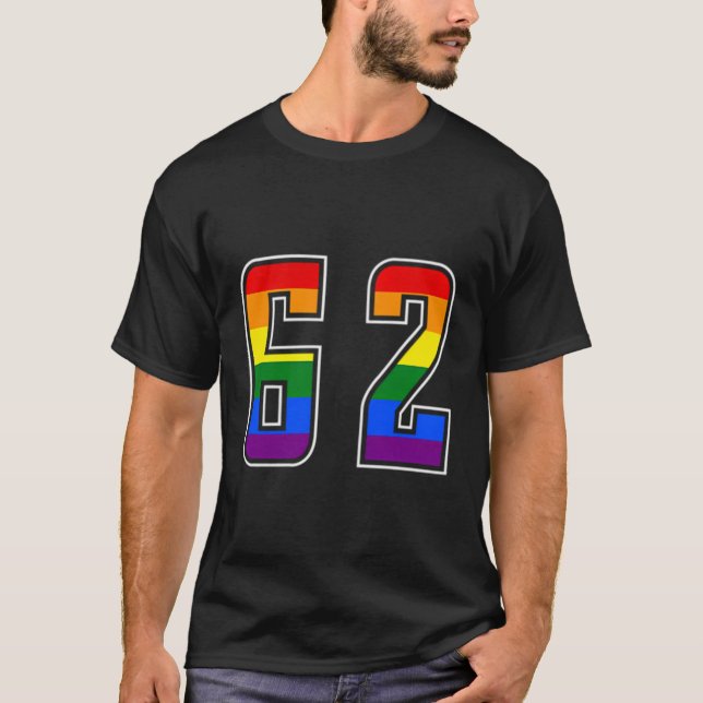 Rainbow Number 62 Team Junior Sports T-Shirt (Vorderseite)