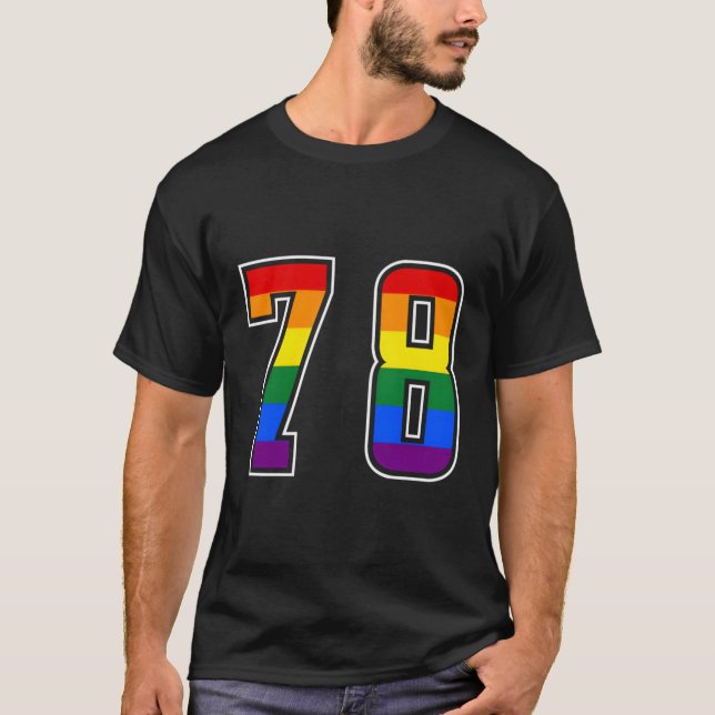 Rainbow Number 78 Team Junior Numbered Uniform T-Shirt (Vorderseite)