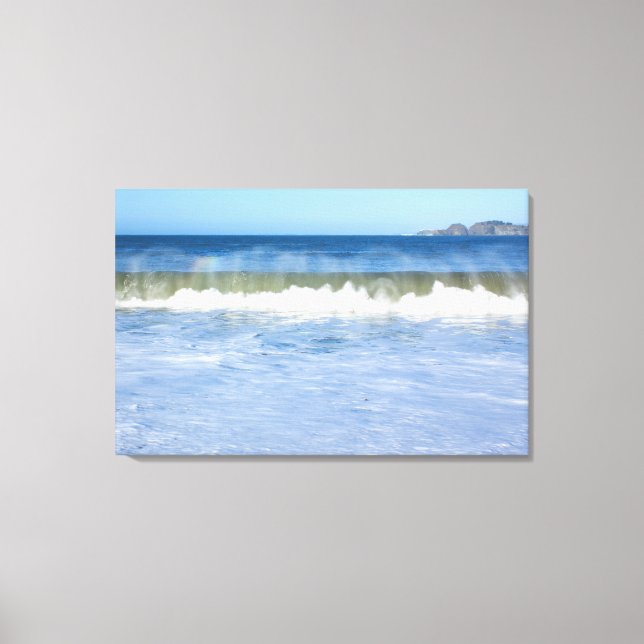 Rainbow Ocean Wave Triptych Leinwanddruck (Vorderseite)