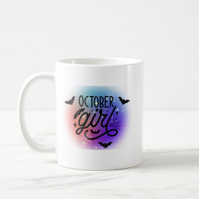 Rainbow October Girl Kaffeetasse (Links)