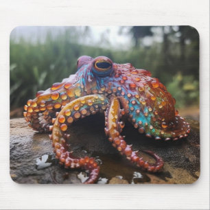 Rainbow Octopus Mousepad