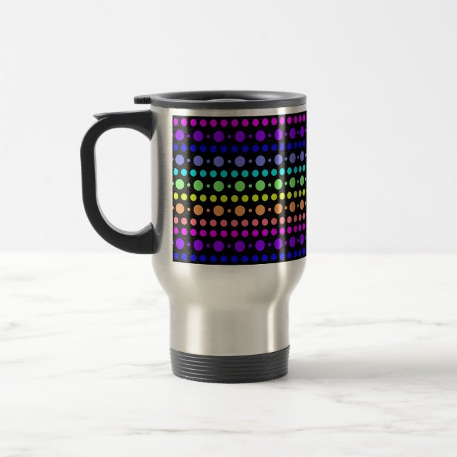Rainbow of Dots Tasse - wählen Sie Stil & Farbe (Links)