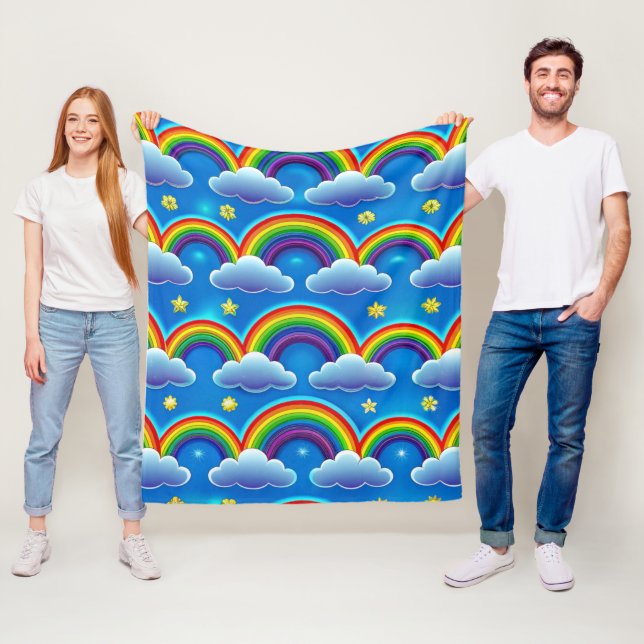 Rainbow of Hope - Cosy Baby Blanket Fleecedecke (Beispiel)