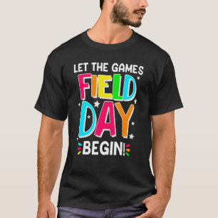 Rainbow of School Field Day Lass The Games Begin T-Shirt