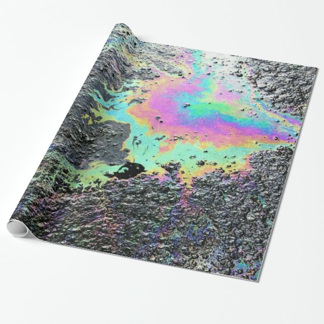 Rainbow Oil Slick Geschenkpapier (Ungerollt)