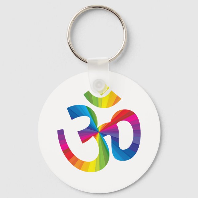 Rainbow Om Schlüsselanhänger (Vorderseite)